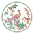 Caspari Chelsea Birds Paper Dinner Plates in Celadon - 16 Count