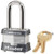 Master Lock Padlock, Laminated Steel Lock, 1-9/16 in. Wide, 3KALF