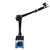 HFS(R) Black Magnetic Base Stand for Digital Dial Indicator Gauge 176lbs/80kg Max Pull Clamping Hole Diameter 8mm