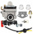 Hilom Carburetor WYK-186 with Fuel Repower Kit for Shindaiwa T242X T242 Echo PAS-260 PAS-261 PE-260 PE-261 PPT-260 SHC261 SRM260 SRM261 Trimmer