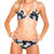 Women Two Piece Push Up Padded Top Tie Side Bottom Triangle Bikini Bathing Suit