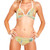 Women Two Piece Push Up Padded Top Tie Side Bottom Triangle Bikini Bathing Suit
