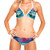 Women Two Piece Push Up Padded Top Tie Side Bottom Triangle Bikini Bathing Suit
