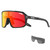 KAPVOE Polarized Cycling Glasses with 3 Interchangeable Lenses TR90 Sports Sunglasses Women Men