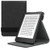 kwmobile Cover for Kobo Aura Edition 2 - PU Leather e-Reader Case with Built-in Hand Strap and Stand - Black