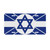 Israel Flag License Plate Aluminum Metal Decorative Sign License Plate 6in X12in Sign License Plate