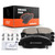 A-Premium Front Ceramic Disc Brake Pads Set Compatible with Select Honda Models - Civic 2012 2013 2014 2015, with Hardware, 4 Pcs