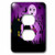 3dRose lsp_173233_6 Black Cat in a Witches Hat a Laughing Moon Purple and Black Halloween Light Switch Cover