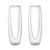 Outset Double Wall Stemless Champagne Flutes, Set of 2