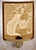 ' Cat with Flowers ' - Fine Porcelain Lithophane Curved Night Light