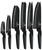 COOCRAFT 6PC Kitchen Knife Set, German Stainless Steel, Kitchen Knife Chef Knife for Cutting, Peeling, Slicing Fruit, Vegetables, Bread and Meat Etc.