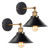 FIRVRE Vintage Wall Sconces Black Industrial Metal Adjustable Swing Arm Wall Lamp Fixtures Indoor Wall Mounted Sconce E26 for Bedroom Galleries Living Room Hallway Kitchen