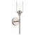 MELUCEE Sconces Wall Lighting Brushed Nickel Bathroom Sconces Modern Vanity Light Over Mirror with Clear Glass Shade, 1-Light Bedroom Wall Lamp Indoor Wall Light Fixtures Suit for Any Space