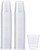 ShooRr [100 Pack - 7 oz.] Clear Disposable Plastic Cups - Cold Party Drinking Cups