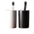 LUANT Two Ceramic Bathroom Tumbler Cup for Mouthwash/Rinsing, Toothbrush and Toothpaste Holder Stand (Black and White)