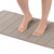 Flamingo P Memory Foam Bath Mat for Bathroom Non Slip Bath Rug Velvet Thick Soft and Comfortable Water Absorbent Machine Washable Easier to Dry Floor Rug Mats, 47x17 Inches, Taupe