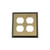 Nostalgic Warehouse 719741 Deco Switch Plate with Double Outlet, Antique Brass