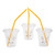 Fun Express Clear Easter Bunny Rabbit Plastic Cups with Lids & Straws, 50 Count