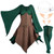 Eurzom Medieval Fairy Costume Set Women's Renaissance Dress Elf Girls Cosplay Accessories Rhinestone Drop Headpiece Elf Ears (Green, Coffee, X-Large) Eurzom Medieval Fairy Costume Set Women's Renaissance Dress Elf Girls Cosplay Accessories Rhinestone Drop Headpiece Elf Ears (Green, Coffee, X-Large)