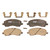 TRW Pro TRC0866 Disc Brake Pad Set For Jeep Patriot 2014-2016, Front, And Other Applications