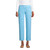 Lands' End Womens Starfish Crop Pants Island Turquoise/White Check Regular Small