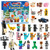 Christmas Advent Calendar 2023 Toys - 24 Days Countdown Calendar Building Kit Including 29 Characters Figures, Surprise Gifts for Kids and Fans