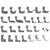 Fbshicung 28PCS Industrial Presser Foot Set Compatible with JUKI DDL-555 DDL-5550 DDL-5600 DDL-8300 Singer 188K 191D 195K 196K Brother B705 B70 7B715 B716 B735
