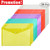 Cooldool 30 Pcs Poly Envelope Folder with Snap Button Closure, Premium Quality Plastic Envelopes,Waterproof Transparent Project Envelope Folder, A4 Letter Size in 6 Assorted Colors
