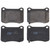 TRW Pro TRH1366 Disc Brake Pad Set For Lexus IS F 2008-2014, Rear