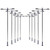 LQS12 10pcs Model Railway Train Lamp Post Street Warm White Lights HO OO Scale LEDs NEW