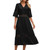 Boho Dresses for Women 2023 Women Summer Dresses Floral V Neck Lace Border Short Sleeve Solid Color Casual Dress Boho Dresses for Women 2023 Women Summer Dresses Floral V Neck Lace Border Short Sleeve Solid Color Casual Dress