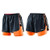 2XU Women's Run Short with Compression, Black/Neon Orange, Small