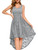 MUADRESS Women's Elegant Floral Lace Dress Sleeveless V-Neck Hi-Lo Cocktail Dress for Evening Party Grey S MUADRESS Women's Elegant Floral Lace Dress Sleeveless V-Neck Hi-Lo Cocktail Dress for Evening Party Grey S