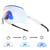 KAPVOE Photochromic Cycling Glasses Mountain Bike Goggles Men Women MTB Glasses Bicycle Riding Glasses Clear Biking Sunglasses Cycle Glasses Motorcycle Road Bike Sunglasses Cycling TR90 Blue