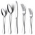 Onader 40 Pieces Silverware Set 18/10 Stainless Steel Cutlery Flatware Set for 8