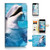 ( For iPhone 6 Plus 5.5' / iPhone 6S Plus 5.5') Flip Wallet Case Cover and Screen Protector Bundle A8204 Dolphin