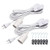 JACKYLED Extension Hanging Lantern Cord Cable 2-Pack 15Ft UL Listed 360W with E26 E27 Socket On/Off Button Pendant Lighting