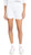 Onzie Women's Rib Bike Shorts, White, S-M