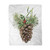 rouihot 50x60 Inches Throw Blanket Watercolor Pine Cone Christmas Tree Branch Holly and Mistletoe Warm Cozy Print Flannel Home Decor Comfortable Blanket for Couch Sofa Bed