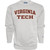 Blue 84 Men's Virginia Tech Hokies Crewneck Sweatshirt Arched Grey, Grey, X-Large