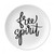 Free Spirit Quote Plate Decorative Porcelain Salver Tableware Dinner Dish