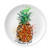 Orange Pineapple Tropical Fruit Dessert Plate Decorative Porcelain 8 inch Dinner Home