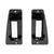 Exterior Door Handles, Chrome Metal Lever, Compatible with 1999-2007 Chevy Silverado, GMC Sierra 1500 2500 3500, Extended Cab Rear Left Driver and Right Passgenger Side | Replace# 15758171, 15758172