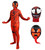 PUNKSUIT Superhero Kids Bodysuit Halloween Cosplay Costumes with LED Mask