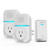 TECKNET Self-Powered Wireless Doorbells for Home with 2 Receiver, IP65 Waterproof No Battery Required Door Chime Kits, 1300ft Door Bell Ringer Wireless with Socket, Mute, 60 Chimes, 5-Level Volume