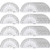 eBoot 36 Pack Plastic Protractor Math Protractors 180 Degrees Protractors for Angle Measurement Student School Office Supply, 4 Inches, Clear