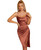 HTZMO Women's Satin Slip Dress Cowl Neck Backless Ruched Bodycon Sexy Club Midi Dresses Brown