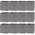 12 Pcs Cube Storage Bin 11'' Collapsible Storage Cubes Foldable Cube Storage Organizer Bins Fabric Bins Storage Basket Fabric Cubby Boxes for Shelf Closet (Gray)