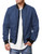 COOFANDY Men Bomber Jacket Lightweight Casual Softshell Flight Waterproof Jackets Lightweight Navy XL