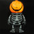 Abaodam Halloween Decor 1 Set Halloween Pumpkin Night Light LED Skeleton Lamp Lighted Skeleton Pumpkin Halloween Table Decorations Ornament Halloween Lamp